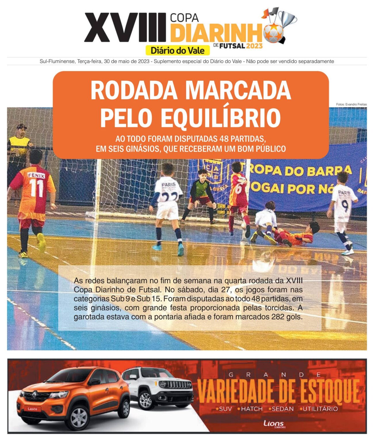 Copa Diarinho: Rodada de Equilíbrio e Novos Talentos em Futsal Imagem do artigo