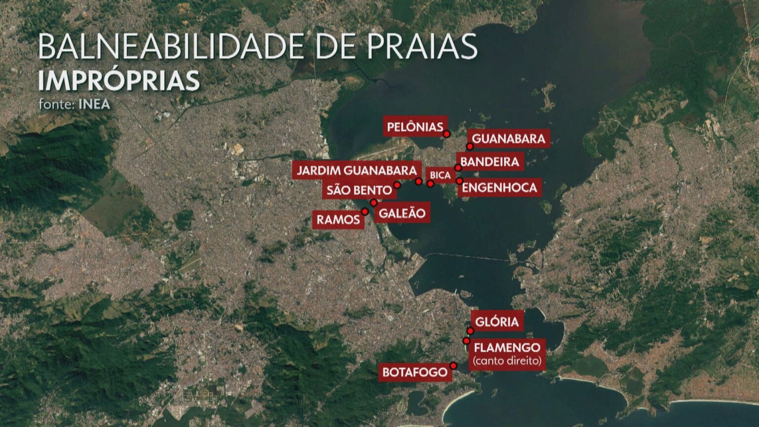 15 Trechos de Praias do Rio Impróprios para Banho Após Chuvas Intensas