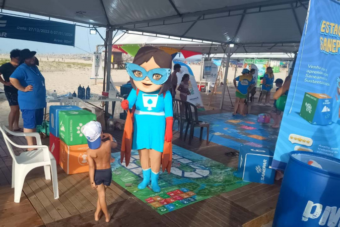 Educação Ambiental Interativa no Litoral do Paraná: Sanepar Investe em Atividades no Verão 2025