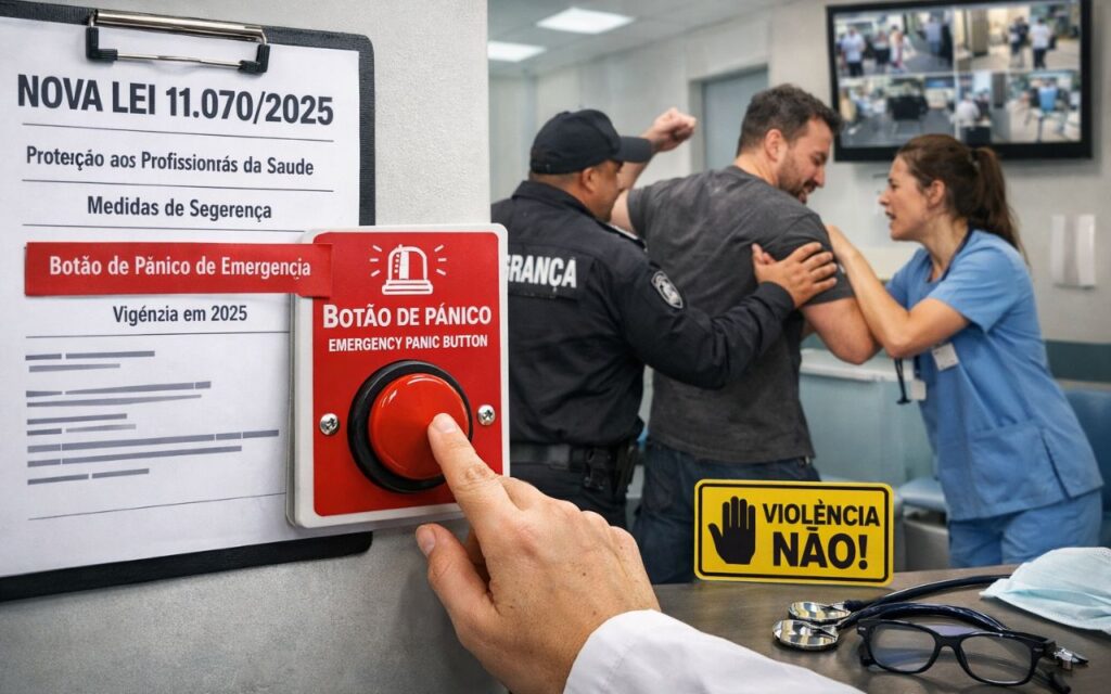 Nova Lei no RJ Garante Botão de Pânico em Hospitais para Proteger Profissionais da Saúde