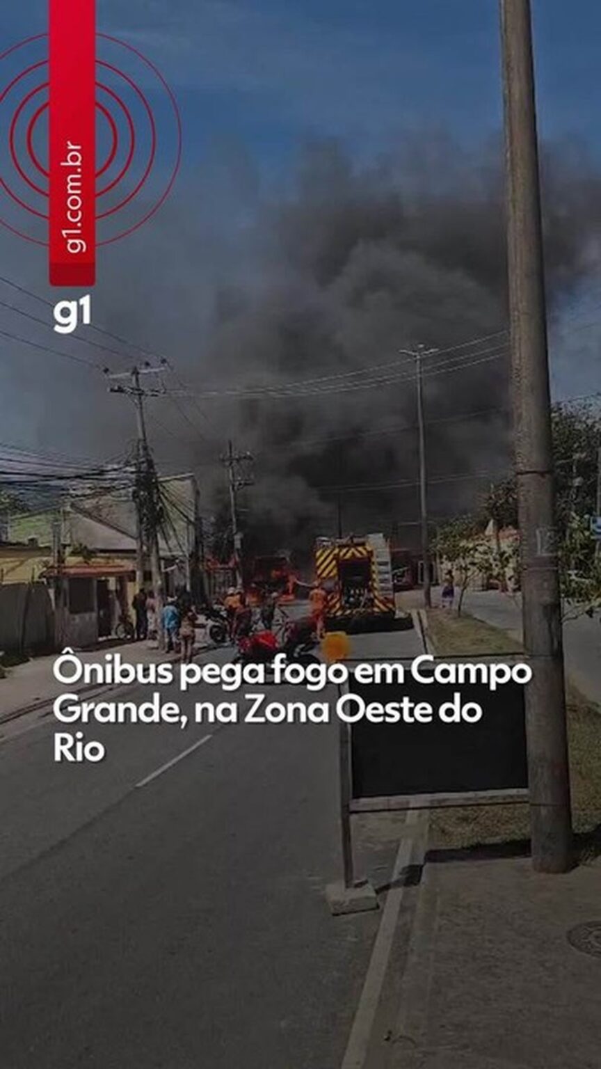 Ônibus Incendeia em Campo Grande: Incidente na Zona Oeste do Rio Chama Atenção Imagem do artigo
