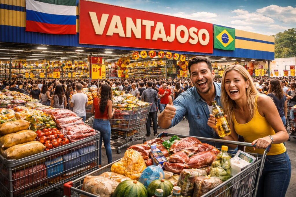 Rede Vantajoso Chega ao Brasil: Supermercado Russo Promete Preços 30% Mais Baixos