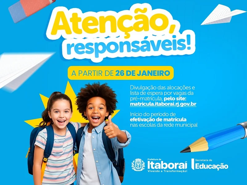 Educação de Itaboraí: Alocações e Lista de Espera da Pré-Matrícula 2026 Reveladas