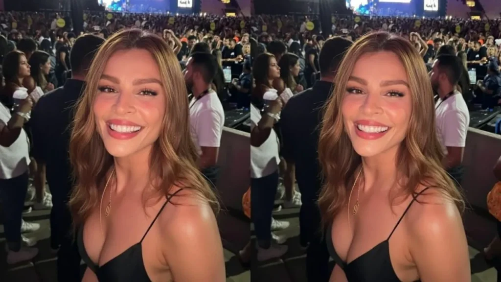 Grazi Massafera Brilha em Show de Henrique e Juliano no Maracanã com sua Filha