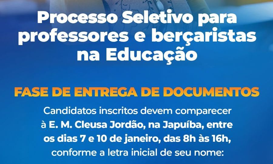 Organização da Entrega de Documentos do Processo Seletivo Educacional em Angra dos Reis