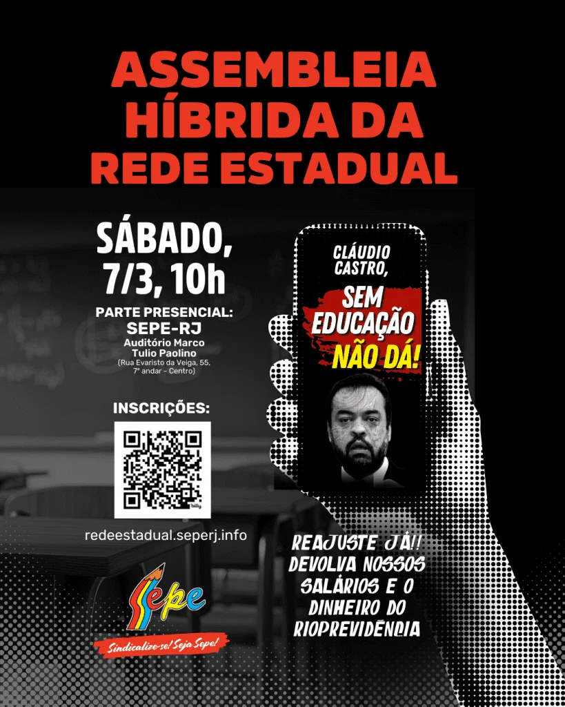 Assembleia Geral do Sepe-RJ e a Gratificação do RET na Rede Estadual