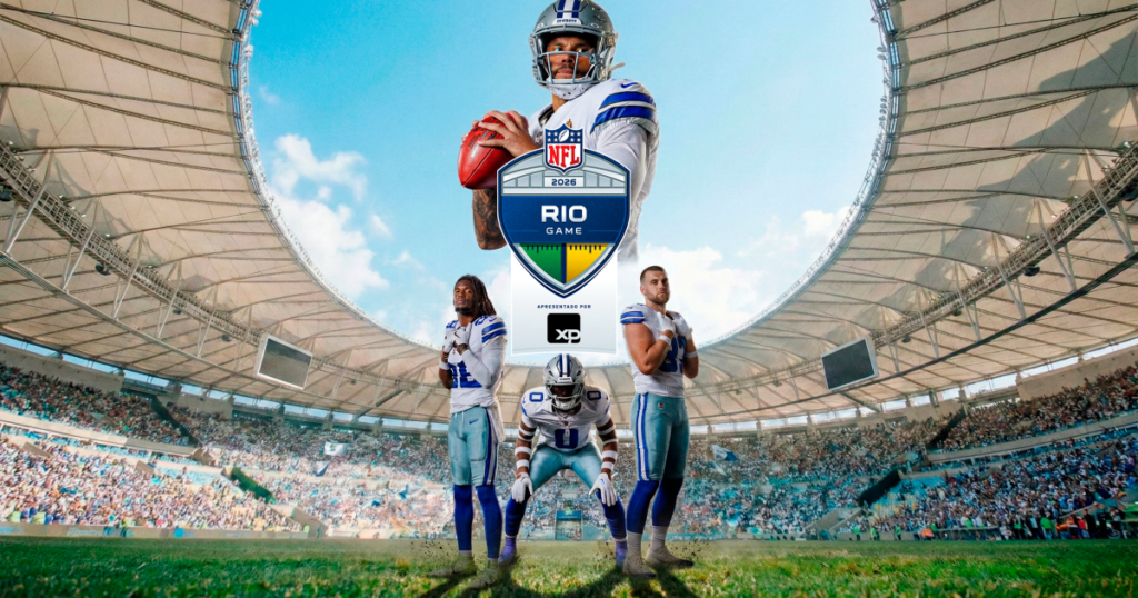 Dallas Cowboys será o mandante do primeiro jogo da NFL no Rio de Janeiro em 2026