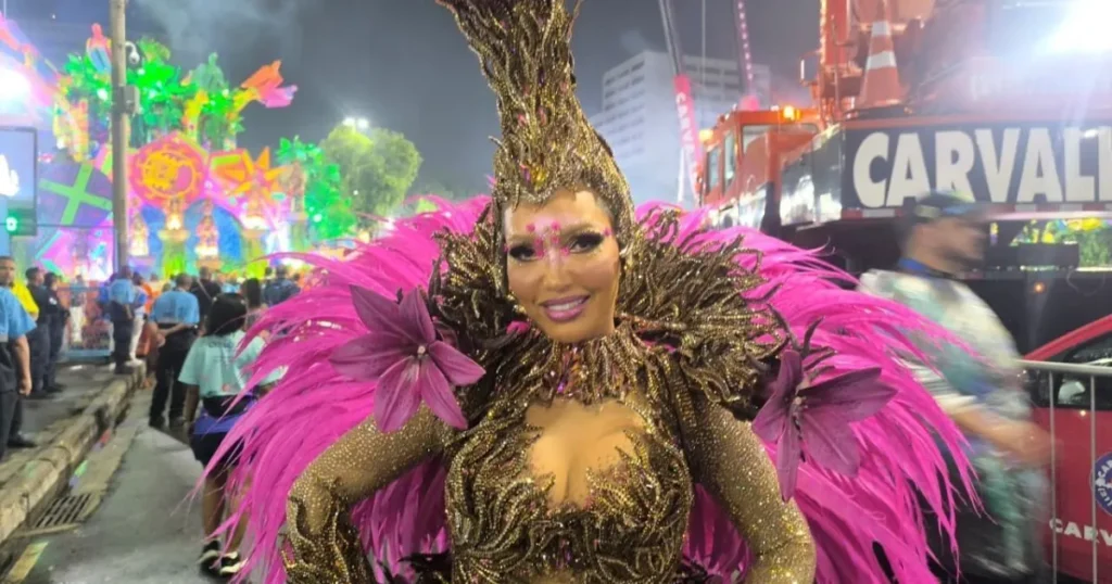 Karinah Expressa Satisfação e Crítica ao Desempenho da Mangueira no Carnaval 2026 Karinah Expressa Satisfação e Crítica ao Desempenho da Mangueira no Carnaval 2026