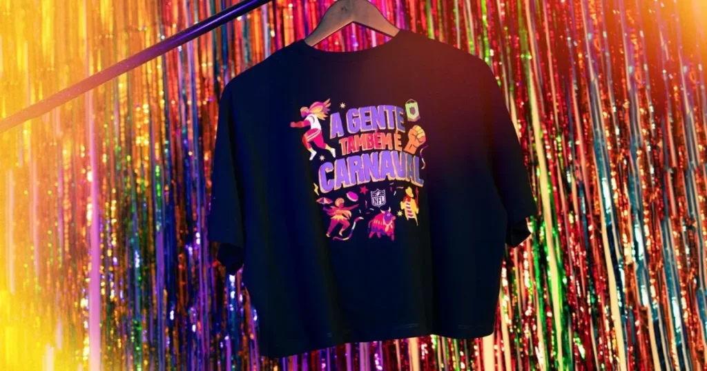 NFL Lança Coleção Especial Inspirada no Carnaval às Vésperas do Super Bowl