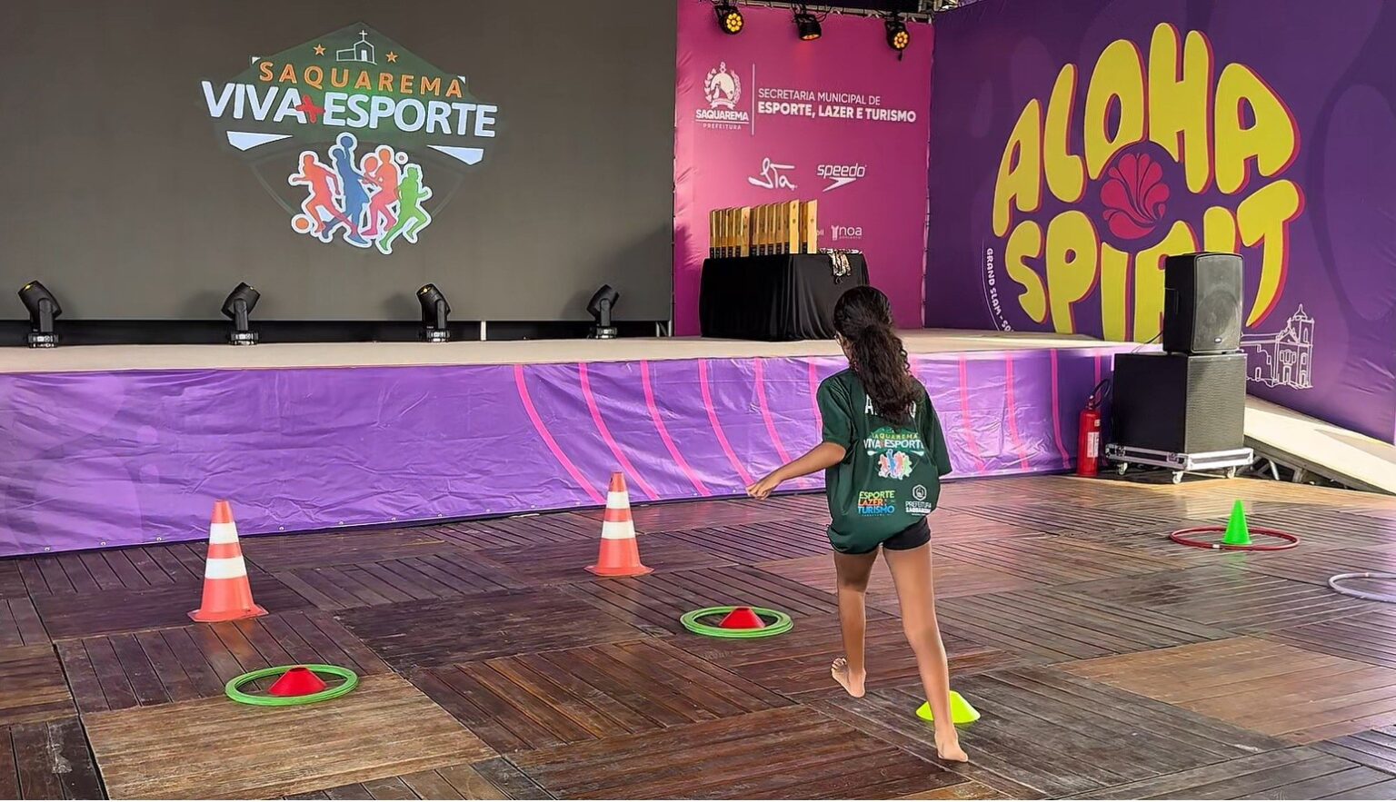 Viva + Esporte: Ação Recreativa para Crianças Durante o Aloha Spirit em Saquarema