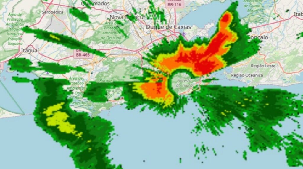 Chuva Forte Atinge Diversas Regiões do Rio de Janeiro