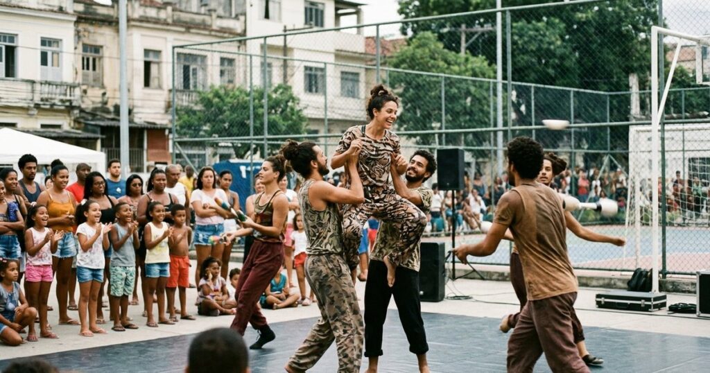 Coletivos Culturais Promovem Espetáculos Gratuitos de Circo, Dança e Teatro na Vila Olímpica da Gamb
