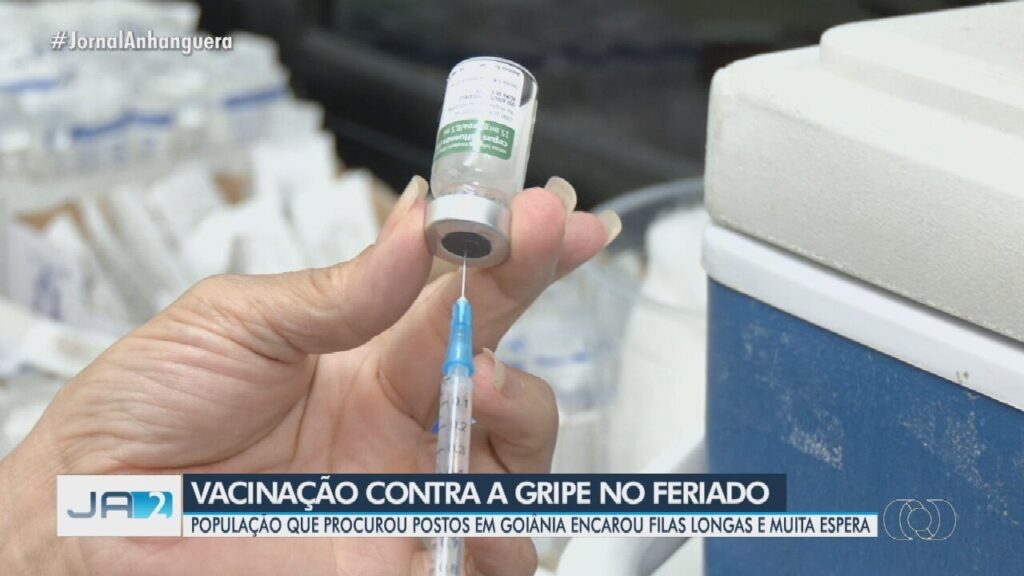 Goiânia Enfrenta Longas Filas em Postos de Saúde durante Vacinação Contra Gripe