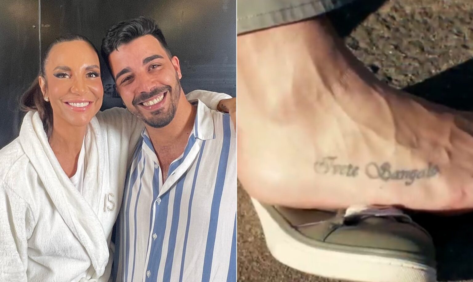Portuguesa Tatuou Nome de Ivete Sangalo no Pé: ‘Foi Minha Maior Loucura’ Portuguesa Tatuou Nome de Ivete Sangalo no Pé: 'Foi Minha Maior Loucura'