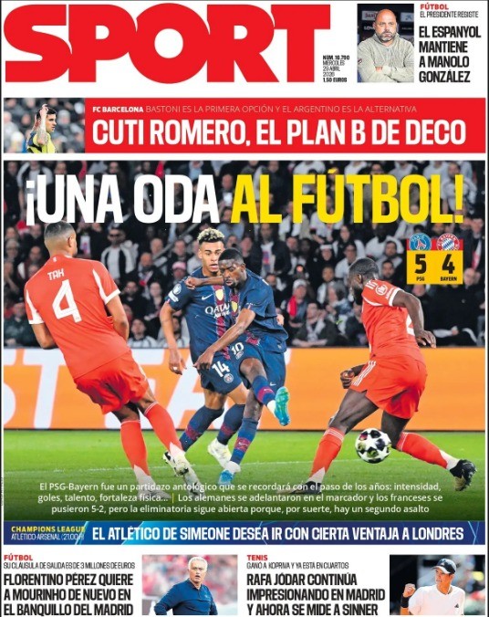 PSG 5 x 4 Bayern: Um Espectáculo que Resumiu o Melhor do Futebol