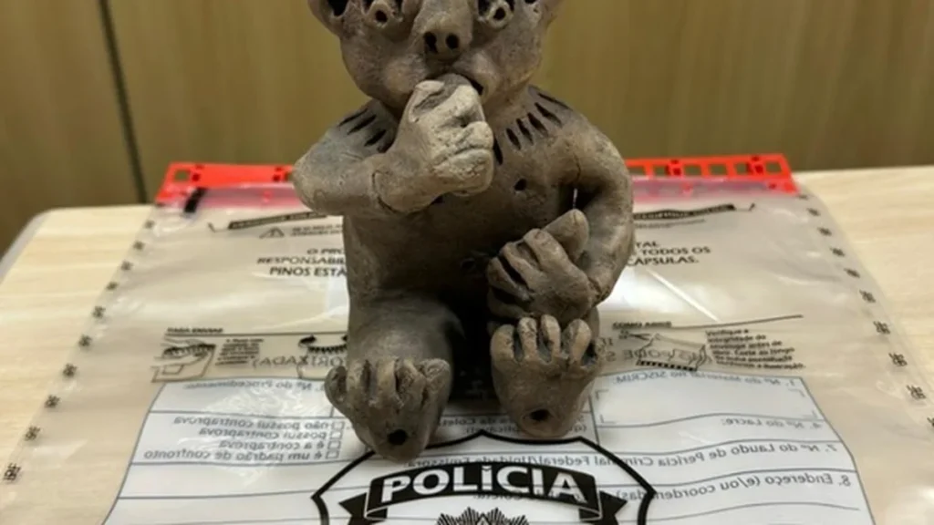 PF recupera peça arqueológica pré-colombiana no Rio de Janeiro em operação decisiva