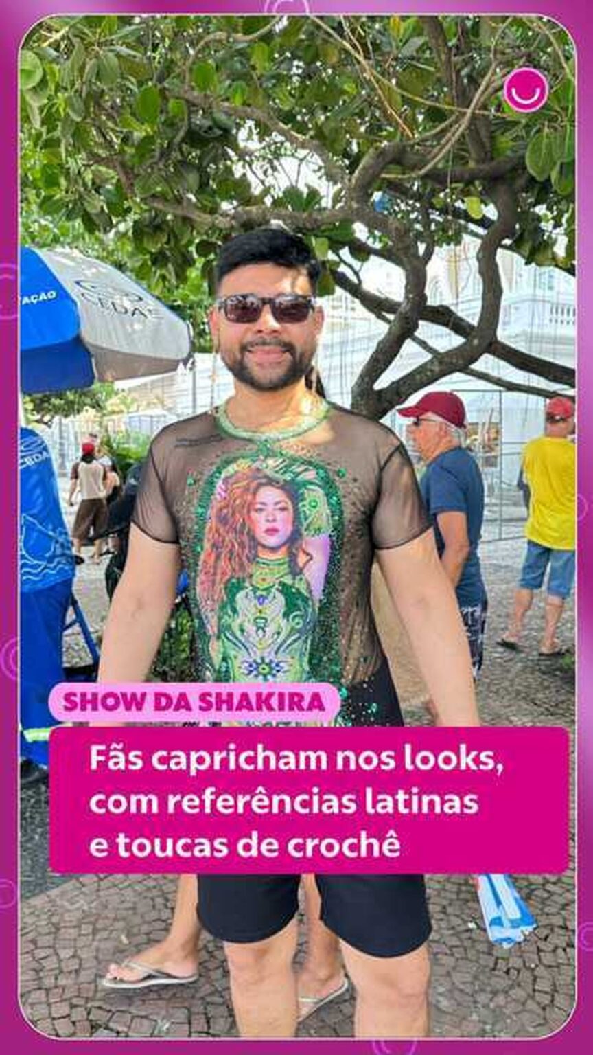 Shakira no Rio: Fãs Brilham com Looks Transparentes e Camisetas Personalizadas