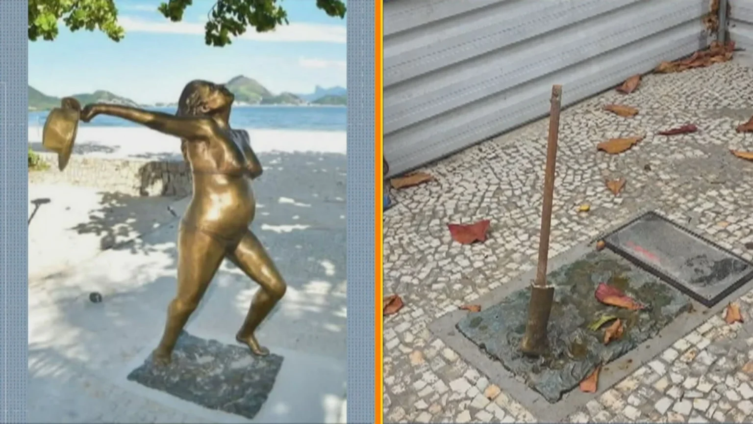 Estátua de Leila Diniz é furtada em menos de 10 dias na orla de Niterói Estátua de Leila Diniz é furtada em menos de 10 dias na orla de Niterói