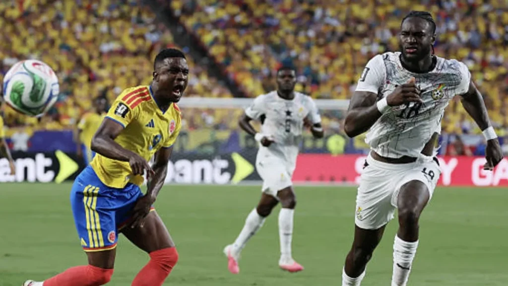 Colômbia x Gana ao Vivo: Arias Marca e Lidera no Intervalo da Copa do Mundo 2026